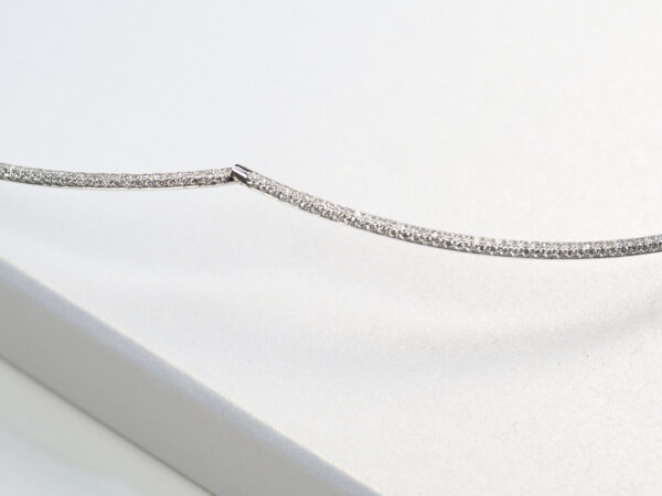 B2B Custom Order: 6ct Pear Lab Diamond Collar Necklace - Fully Customizable Design & Specifications