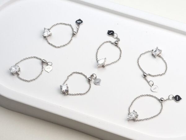 Wholesale Customizable 0.5ct Lab-grown Diamond Ring with adjustable ring size