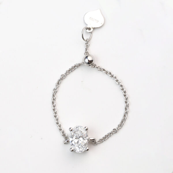 Wholesale Customizable 0.5ct Lab-grown Diamond Ring with adjustable ring size