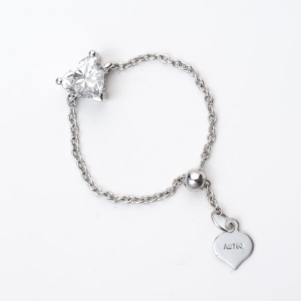 Wholesale Customizable 0.5ct Lab-grown Diamond Ring with adjustable ring size