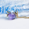 Custom Crab Pendant with Amethyst - Bespoke Jewelry Design for Retailers