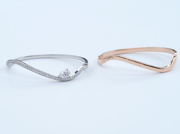 Wholesale Pear Diamond Bracelet - Customizable Stones & Metal