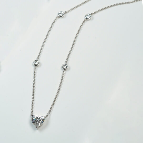 3CT Lab Grown Heart Diamond Pendant - Custom Made for Jewelry Brands & Retailers