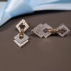 Custom Diamond & Mother-of-Pearl Earrings - Bespoke Luxury Jewelry for Brands
