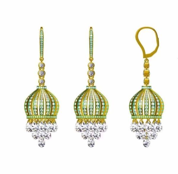 Luxury Customizable Earrings for Wholesale - OEM/ODM Gemstone & Metal Selection