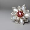 Exquisite Ruby MOP Ring Manufacturing - OEM/ODM Custom Gemstone & Metal Selection