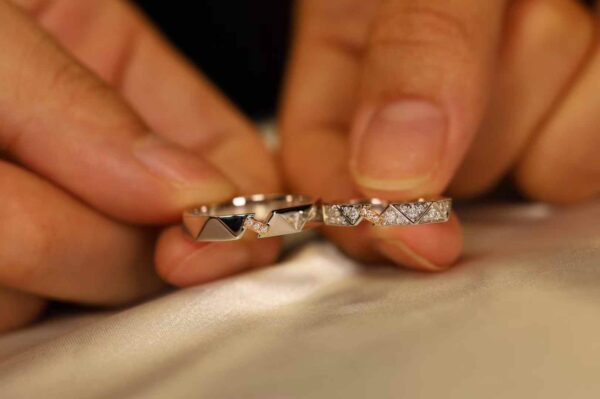 Fully Customizable His & Hers Wedding Rings | Design Your Own Matching Bands | Free CAD Service