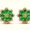 Ready to sell Petals Collection – Lab-Grown Diamond & Gemstone Stud Earrings